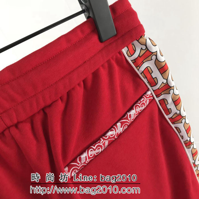 BURBERRY巴寶莉 19早春 新年紅 限量款全新“TB”LOGO標識套裝 訂制“TB”五金拉鏈頭 毛圈衛衣面料 高版本男女同款 ydi2632